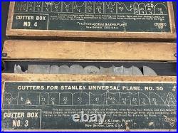 Stanley Plane No. 55 with Cutters Set Vintage