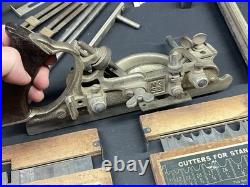 Stanley Plane No. 55 with Cutters Set Vintage