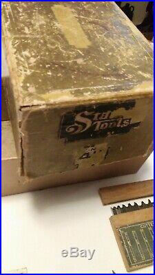 Stanley Sweetheart no. 45 Vintage Hand Plane 2 sets of cutters and box Very Good
