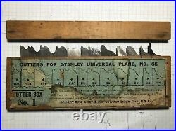 Stanley Universal No. 55 Antique-Vintage Combo plane with complete cutter set