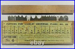 Stanley Universal No. 55 Antique-Vintage Combo plane with complete cutter set