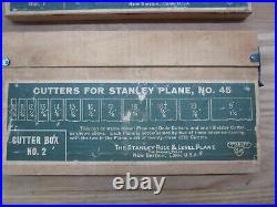 Stanley Vintage No 45 Combination Plane Set with Cutters, Acc. & Original Boxes