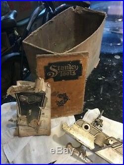 Stanley no 55 universal plane tool, with 4 cutter sets, booklet, antique planer