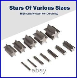 Star Disc Cutter 5mm 31mm Set of 10 Punches, for Jewelry Dies Ewelry Tools