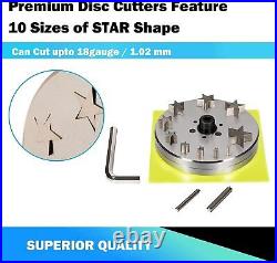 Star Disc Cutter Set of 10 Punches 5mm to 31mm for Jewelry Dies Jewelry Tools