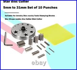 Star Disc Cutter Set of 10 Punches 5mm to 31mm for Jewelry Dies Jewelry Tools Star Disc Cutter Set of 10 Punches 5mm to 31mm for Jewelry Dies Jewelry Tools