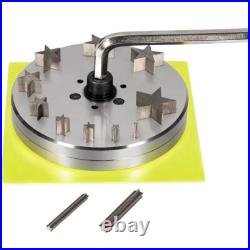 Star Shape Disc Cutter Set 10 Punches 5mm to 31mm Jewelry Sheet Dies with Handle