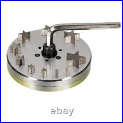 Star Shape Disc Cutter Set 10 Punches 5mm to 31mm Jewelry Sheet Dies with Handle