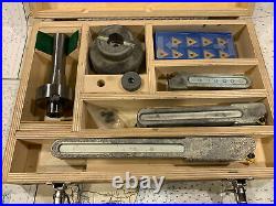 Suburban Tool Fly Cutter Super Set with R8. With 19 Carbide Cutters