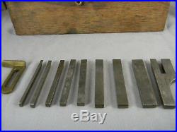 Superb Set Of 9 Millers Patent # 41 42 43 Or 44 Plow Plane Cutters In Box T4294