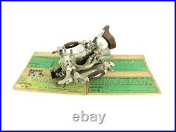 Superb Stanley # 55 Combination Plow Plane With Full Cutter Set In Box Km54