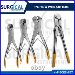 T/C 4 PIN & WIRE Cutter Set Orthopedic Surgical Pliers Veterinary German Grade T/C 4 PIN & WIRE Cutter Set Orthopedic Surgical Pliers Veterinary German Grade
