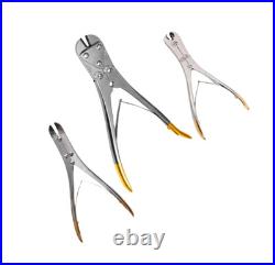 TC Pin Wire Cutter Set of 3 PCs Orthopedic Surgical High Quality Instruments