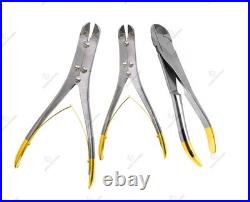 TC Pin Wire Cutter Set of 3 PCs Orthopedic Surgical High Quality Instruments