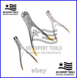 TC Pin Wire Cutter Set of 3 PCs Orthopedic Surgical High Quality Instruments