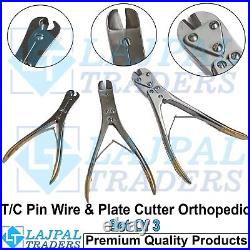 TC Pin Wire Cutter Set of 3 PCs Orthopedic Surgical High Quality Instruments CE