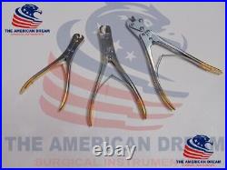 TC Pin Wire Cutter Set of 3 Pcs Orthopedic Surgical High Quality Instruments
