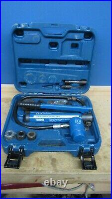 TEMCo 2 HYDRAULIC KNOCKOUT PUNCH Electrical Conduit Hole Cutter Set KO Tool Kit
