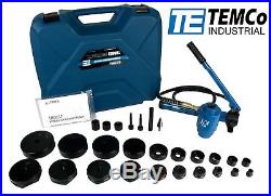 TEMCo 4 HYDRAULIC KNOCKOUT PUNCH Electrical Conduit Hole Cutter Set KO Tool Kit