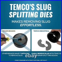 TEMCo 4 HYDRAULIC KNOCKOUT PUNCH Electrical Conduit Hole Cutter Set KO Tool Kit