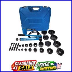 TEMCo 4 Hydraulic Knockout Punch Electrical Conduit Hole Cutter Set KO Tool