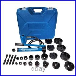 TEMCo 4 Hydraulic Knockout Punch Electrical Conduit Hole Cutter Set KO Tool TEMCo 4 Hydraulic Knockout Punch Electrical Conduit Hole Cutter Set KO Tool