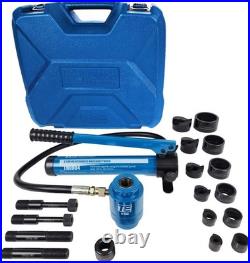 TEMCo Hydraulic Knockout Punch TH0004 1/2-2 Conduit Hole Cutter Set Tool