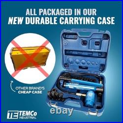 TEMCo Hydraulic Knockout Punch TH0004 1/2-2 Conduit Hole Cutter Set Tool