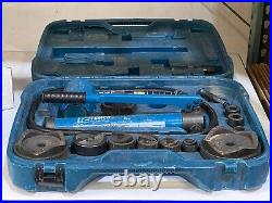 TEMCo TH0037 4 Inch Hydraulic Knockout Punch Hole Cutter Tool Set Missing 3 Die