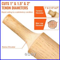 Tenon Cutter Set 1in 15in 2in Dual Curved Blades for Log Furniture DIY Tool