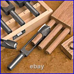 Tenon Dowel Plug Cutter 6Pcs Set 3/8 1/2 5/8 3/4 7/8 1 Wood Dowel Marker