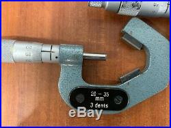 Tesa 3 flute micrometers set of three tool cutter grinder Brown & Sharpe