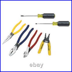Tool Set with 3 Pliers, Wire Stripper and Cutter, 2 Screwdrivers 6 Piece 92906