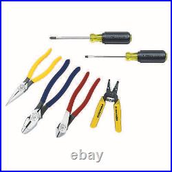 Tool Set with 3 Pliers, Wire Stripper and Cutter, 2 Screwdrivers 6 Piece 92906
