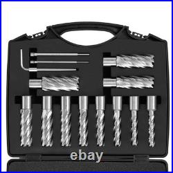 Uimoso Annular Cutter Set HSS Magnetic Drill Bits 13 PCS Weldon Shank 2 Depth