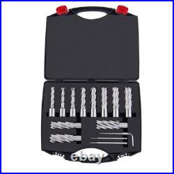 Uimoso Annular Cutter Set HSS Magnetic Drill Bits 13 PCS Weldon Shank 2 Depth