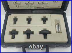 Unibit Carbide Hole Cutters Plumber's Kit Made In USA 6 Pcs Cutter Set With Case