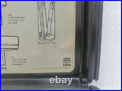 Unibit Carbide Hole Cutters Plumber's Kit Made In USA 6 Pcs Cutter Set With Case