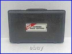 Unibit Carbide Hole Cutters Plumber's Kit Made In USA 6 Pcs Cutter Set With Case
