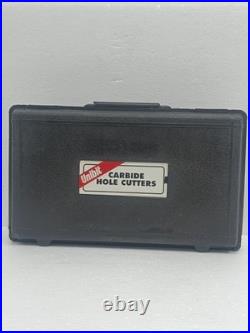 Unibit Carbide Hole Cutters Plumber's Kit Made In USA 6 Pcs Cutter Set With Case