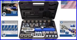 Universal Hydraulic Flaring Tool Set 7 Flare Types, Mini Tube Cutter Included Universal Hydraulic Flaring Tool Set 7 Flare Types, Mini Tube Cutter Included