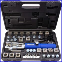 Universal Hydraulic Flaring Tool Set 7 Flare Types, Mini Tube Cutter Included Universal Hydraulic Flaring Tool Set 7 Flare Types, Mini Tube Cutter Included