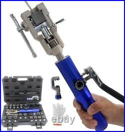 Universal Hydraulic Flaring Tool Set Tube Cutter Dies Pipe Clamp Deburring Tool