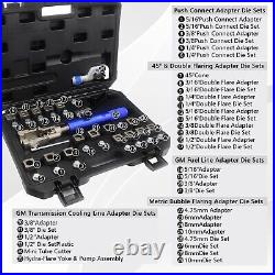 Universal Hydraulic Flaring Tool Set Tube Cutter Dies Pipe Clamp Deburring Tool