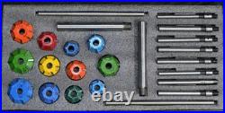VALVE SEAT CUTTER SET 24 pcs CARBIDE TIPPED FOR PERFORMANCE ENGINES BEST