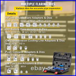 VEVOR Hydraulic Flaring Tool Set 45° for 3/16-1/2Tube with Cutter&Deburrer 32PCS VEVOR Hydraulic Flaring Tool Set 45° for 3/16-1/2Tube with Cutter&Deburrer 32PCS