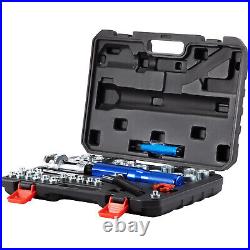 VEVOR Hydraulic Flaring Tool Set 45° for 3/16-1/2Tube with Cutter&Deburrer 32PCS VEVOR Hydraulic Flaring Tool Set 45° for 3/16-1/2Tube with Cutter&Deburrer 32PCS