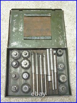 VINTAGE 1920's 1930's Engine Valve Seat Cutter Grinder Kit TOOL Antique Set