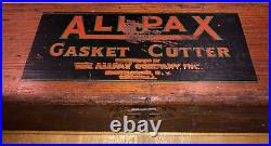 VTG ALLPAX Gasket Cutter Kit ORIGINAL Wood Cased Tool Set (complete) FREE S&H