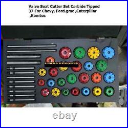 Valve Seat Cutter Set Carbide Tipped 37 For Chevy, Ford. Gmc, Caterpillar, Komtus